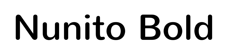 Nunito Bold Font Download Free